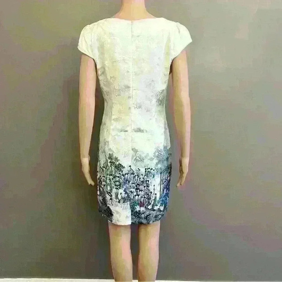 Vintage pastel green midi-dress - Picture 4 of 5